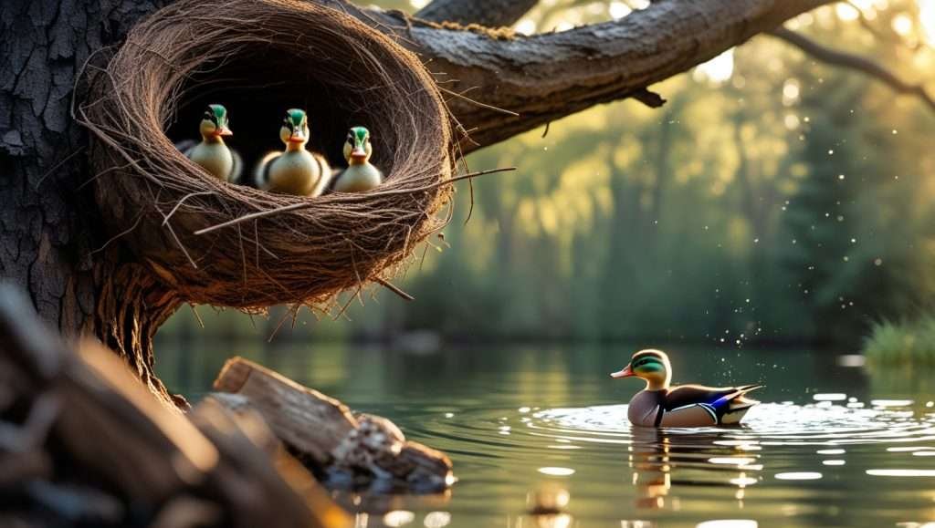 wood duck ducklings